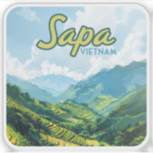 サパベトナムアジアライステラスヴィンテージトラベル シール (正面)