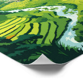 サパベトナムトラベルアートヴィンテージ ポスター (角)