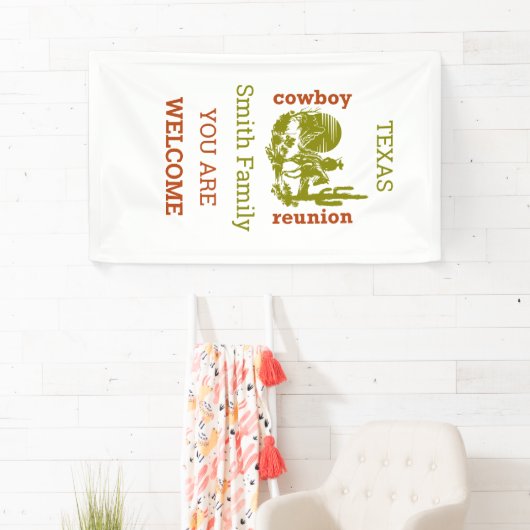 サビとオリーブグリーンカウボーイサボテンの木の懇親会 横断幕 (インサイチュ)