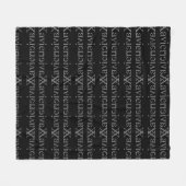 サビエルのパーソナライズな毛布 フリースブランケット (正面(横))