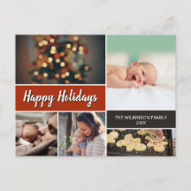 サビオレンジ ハッピーホリデーズ フォト コラージュ クリスマス