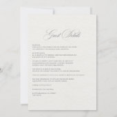 サビシックなインドの伝説 部族のボヘミアンな結婚式 招待状 (裏面)