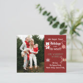 サビパーソナライズされたートホリデーズ ポストカード (スタンド正面)