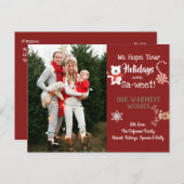 サビパーソナライズされたートホリデーズ ポストカード (正面/裏面)