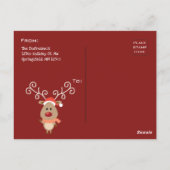 サビパーソナライズされたートホリデーズ ポストカード (裏面)