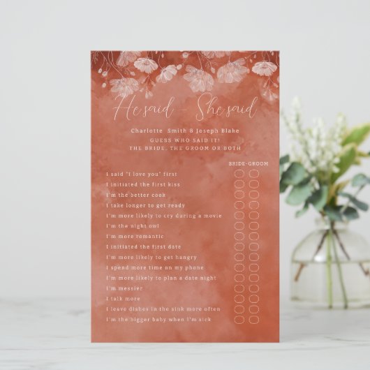 サビフローラは彼女はゲームを言った (スタンド正面)