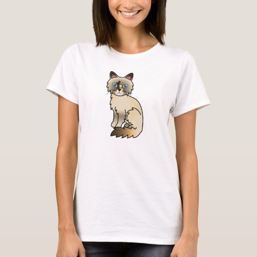 サビポイント バーマン / ラグドール Tシャツ (正面)
