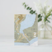 サビン・パス・ポート・アーサー・航海のチャート・ポストカード ポストカード (スタンド正面)