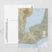 サビン・パス・ポート・アーサー・航海のチャート・ポストカード ポストカード (正面/裏面)