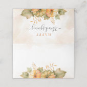 サビ葉ーカボチャ感謝家族感謝祭 プレイスカード (外部開封)