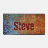 サビ、パティーナ、グランジ スチームパンク オーダーメイド デスクマット (正面)