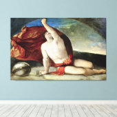 サピエンテコンカソエグロボファインアートキャンバス キャンバスプリント (インサイチュ (ウッドフロア))