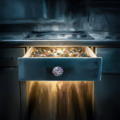 サファイアお洒落アイフクロウ セラミックノブ