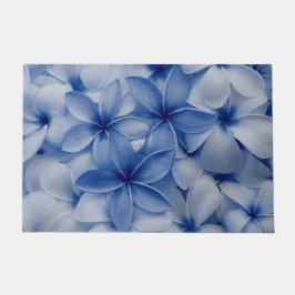 サファイアと紺青の花 ドアマット
