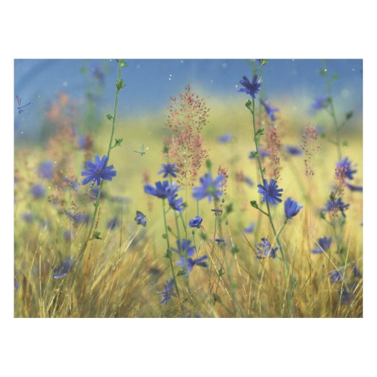 サファイアと金ゴールドテーブルクロス テーブルクロス (正面(横))