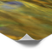 サファイアと金ゴールドプリント ポスター (角)