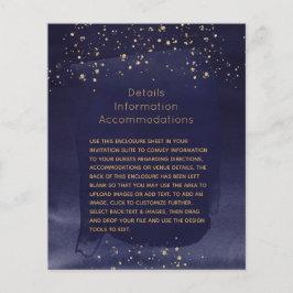 サファイアと金ゴールド結婚の詳細エンクロージャ