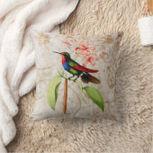 サファイアのハチドリのヴィンテージのグランジな装飾用クッション クッション (ブランケット)
