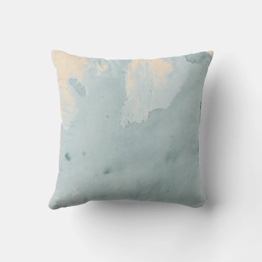 サファイアのハチドリの水彩画の装飾用クッション クッション (裏面)