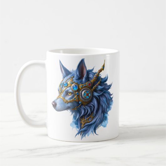 サファイアのヴェールの月明かりの守護者. コーヒーマグカップ (左)