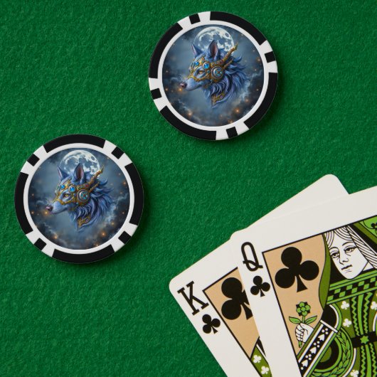 サファイアのヴェールの月明かりの守護者. ポーカーチップ (ポーカーテーブル (ダブル))