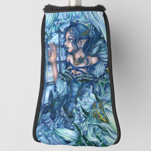 サファイアの冬の妖精の女の子の見解 ゴルフヘッドカバー (回転90)