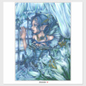 サファイアの冬の妖精の女の子の見解 シール (シート)