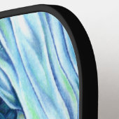 サファイアの冬の妖精の女の子の見解 ピックルボールラケット (左詳細)