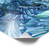 サファイアの冬の妖精の女の子の見解 フォトプリント            (角)