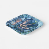 サファイアの冬の妖精の女の子の見解 ペーパープレート (傾斜あり)