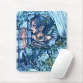 サファイアの冬の妖精の女の子の見解 マウスパッド (マウス)