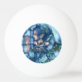 サファイアの冬の妖精の女の子の見解 卓球ボール (正面)