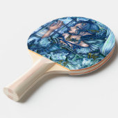 サファイアの冬の妖精の女の子の見解 卓球ラケット (正面アングル)