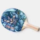 サファイアの冬の妖精の女の子の見解 卓球ラケット (横)