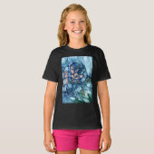 サファイアの冬の妖精の女の子の見解 Tシャツ (正面フル)