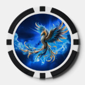 サファイアの夜明けのフェニックス ポーカーチップ (正面)