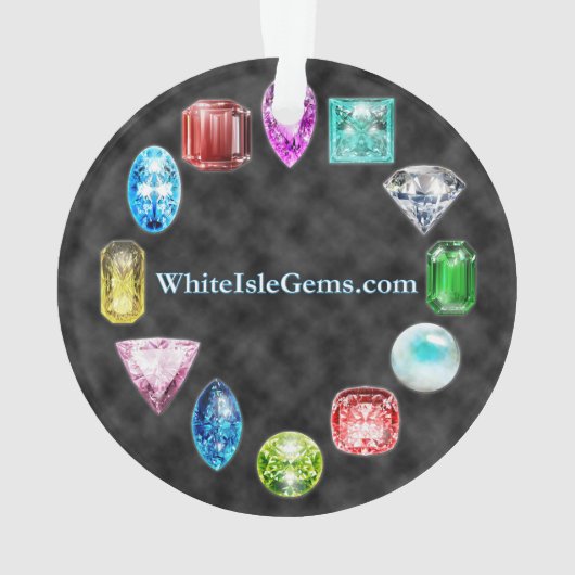 サファイアの宝石用原石のオーナメント オーナメント (裏面)