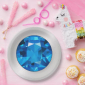 サファイアの紙皿 ペーパープレート (パーティー)