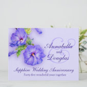 サファイアの結婚45周年招待状 招待状 (スタンド正面)