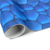 サファイアの青いドラゴンのスケール ラッピングペーパー (ロールコーナー)