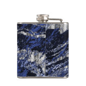 サファイアの青および銀 フラスク (裏面)