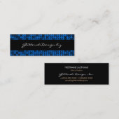 サファイアの魅力的で細い名刺 スキニー名刺 (正面/裏面)