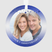 サファイアアニバーサリーイヤーFOREVER写真 オーナメント (裏面)