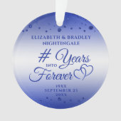 サファイアアニバーサリーイヤーFOREVER写真 オーナメント (正面)