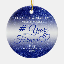 サファイアアニバーサリーイヤーFOREVER Photo Cera セラミックオーナメント