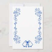 サファイアウェディングレセプション招待状ベル 招待状 (裏面)