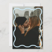 サファイアウェー結婚ブレトロの写真招待状 招待状 (裏面)