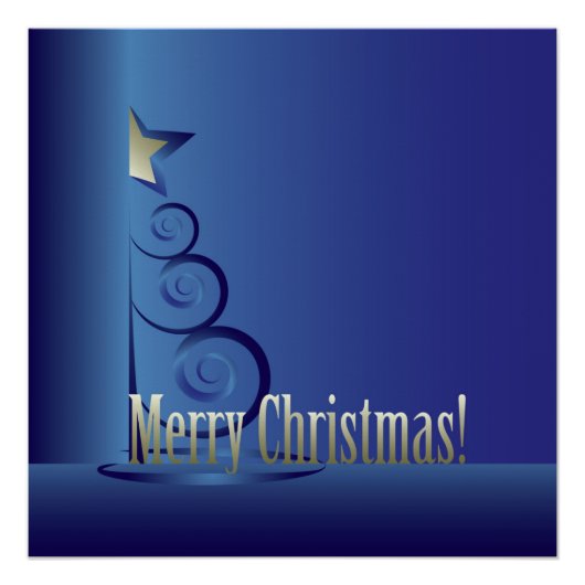 サファイアクリスマスツリー ポスター (正面)