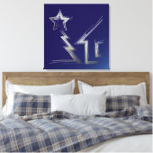 サファイアクリスマスナイト キャンバスプリント (インサイチュ (寝室))