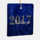 サファイアグラード | Blue 王室の Cobalt Azure Year セラミックオーナメント (右)